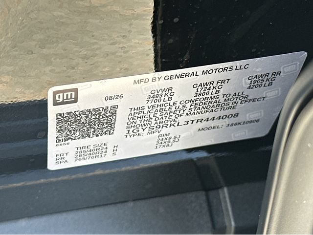 New 2026 Cadillac Escalade ESV Platinum Sport w/ LPO, ONYX Package AWD/4WD image 37