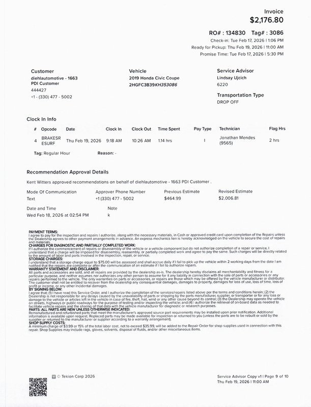 Used 2019 Honda Civic EX image 34