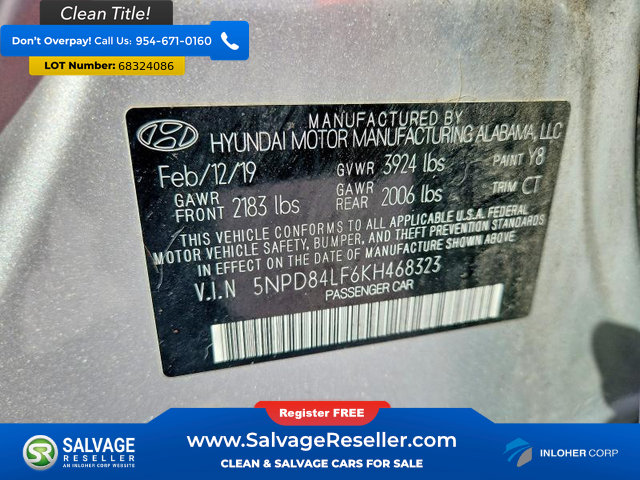 Used 2019 Hyundai Elantra SEL w/ Cargo Package FWD image 16