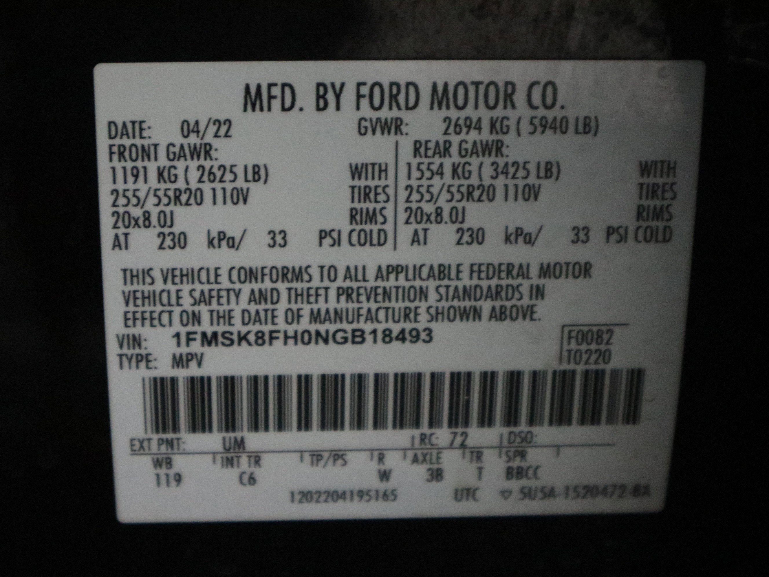 Used 2022 Ford Explorer Limited w/ Equipment Group 301A image 39