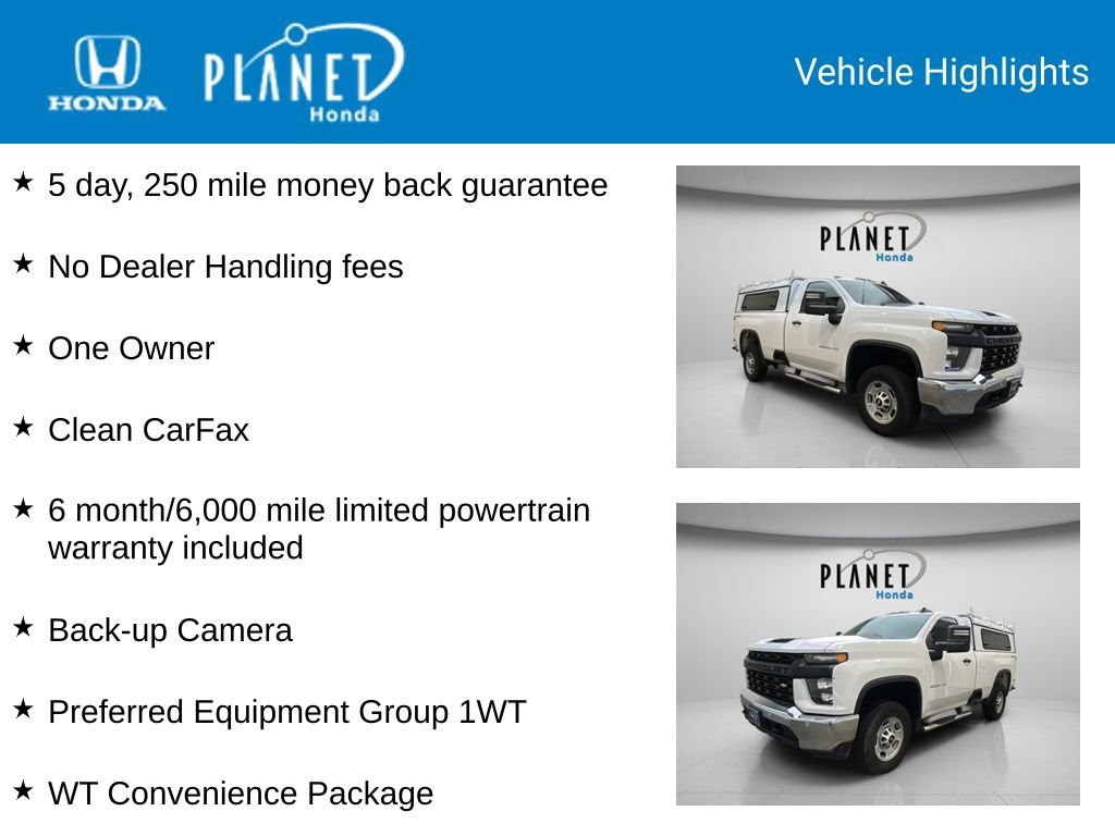 Used 2020 Chevrolet Silverado 2500 W/T w/ WT Convenience Package AWD/4WD image 4