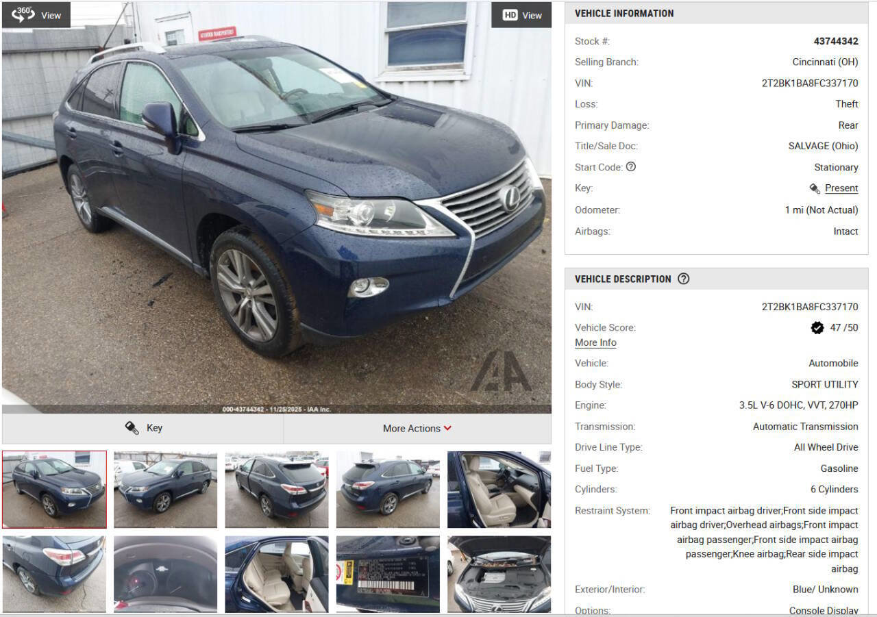 Used 2015 Lexus RX 350 AWD image 47
