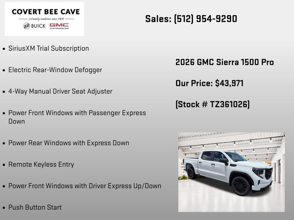 New 2026 GMC Sierra 1500 Pro w/ Graphite Edition RWD image 37