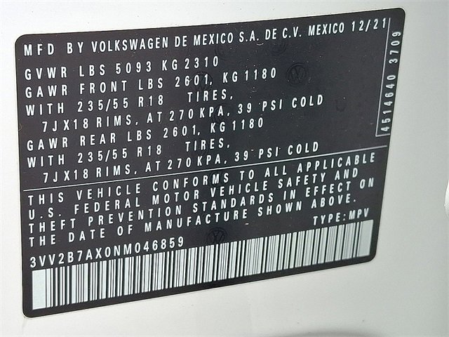 Used 2022 Volkswagen Tiguan SE image 27