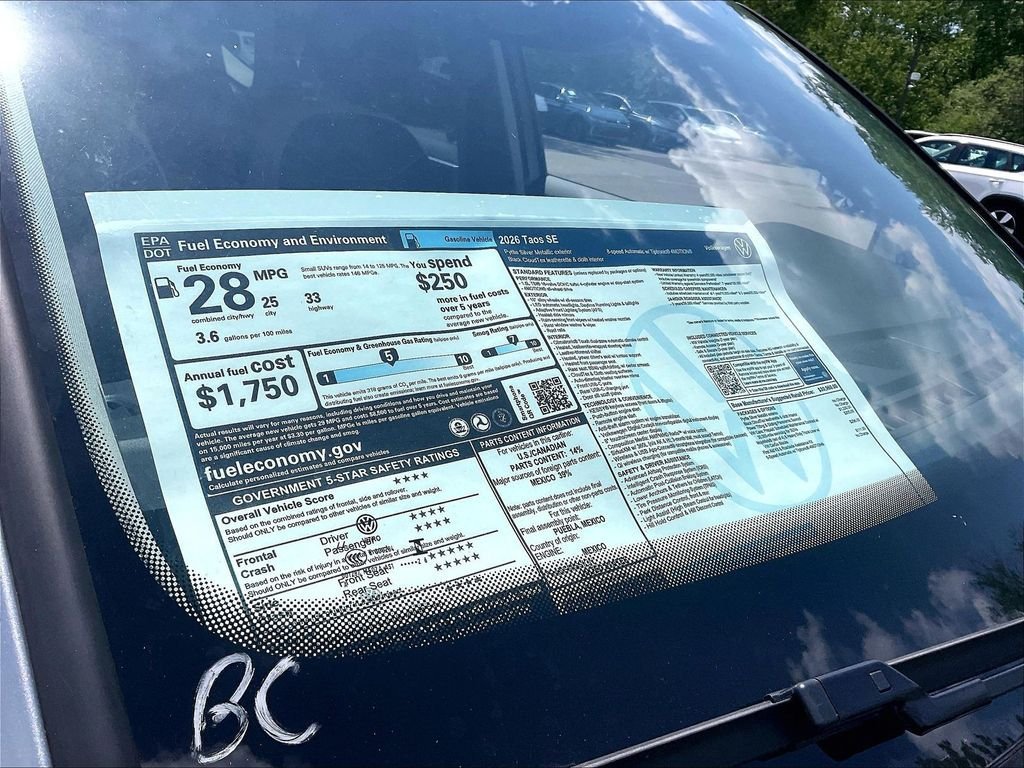 New 2026 Volkswagen Taos SE AWD/4WD image 17