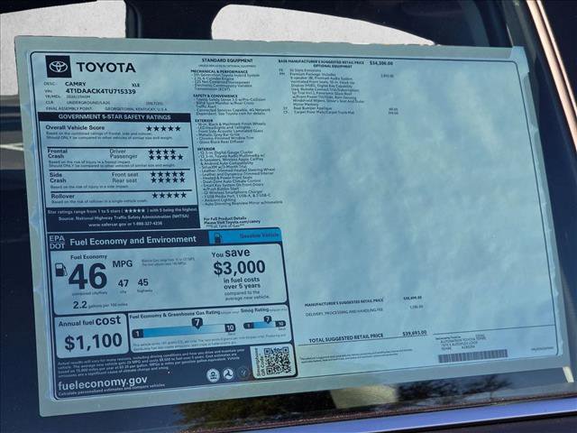 New 2026 Toyota Camry XLE FWD image 17