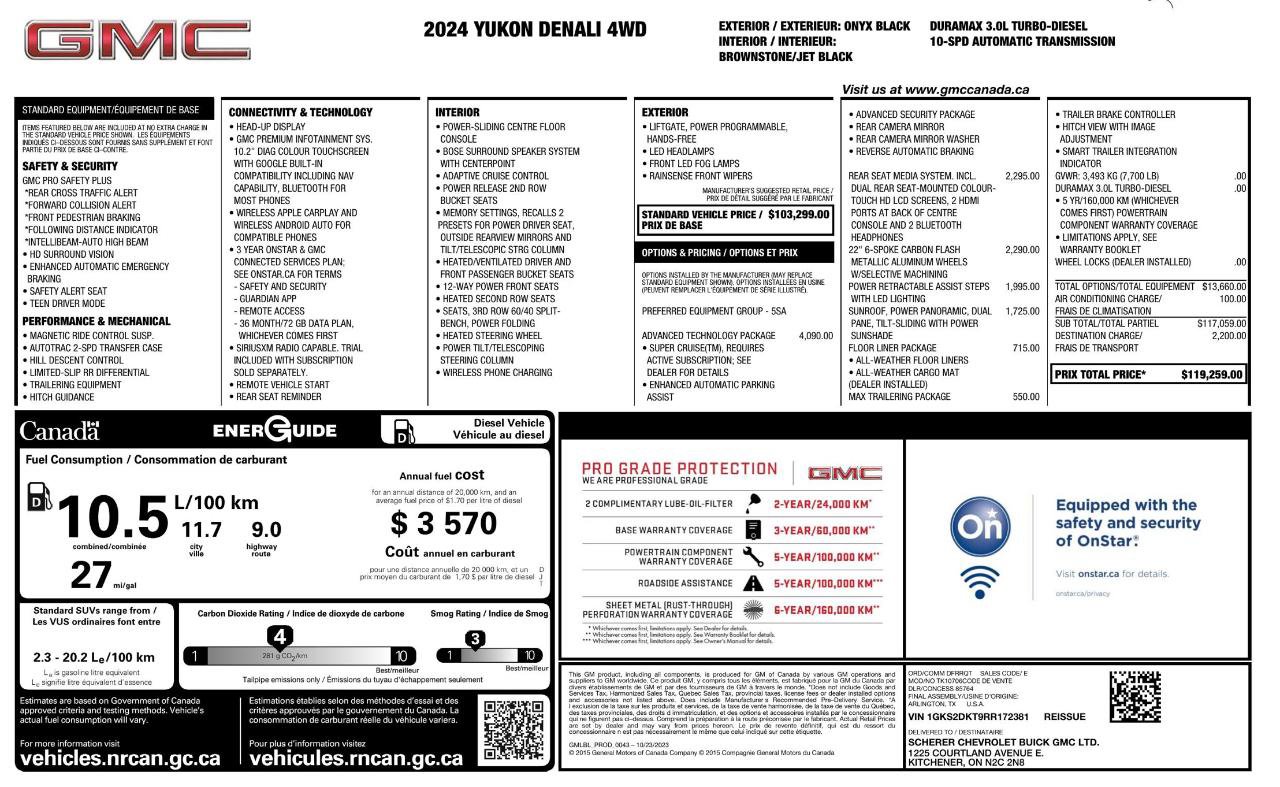 Used 2024 GMC Yukon Denali w/ Advanced Technology Package image 9