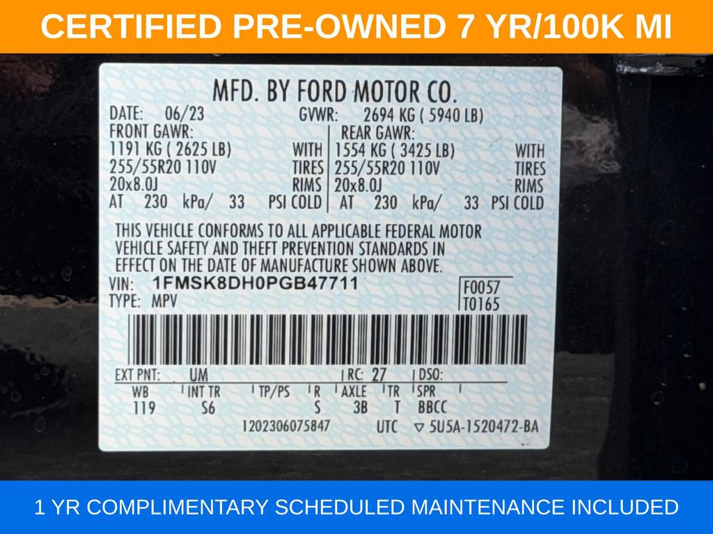 Used 2023 Ford Explorer XLT w/ Equipment Group 202A AWD/4WD image 36