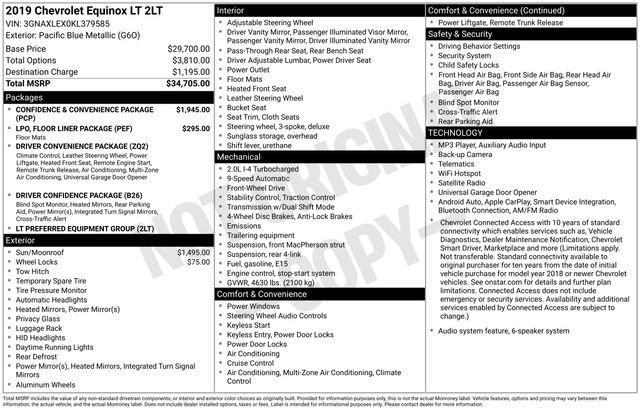 Used 2019 Chevrolet Equinox LT FWD image 43