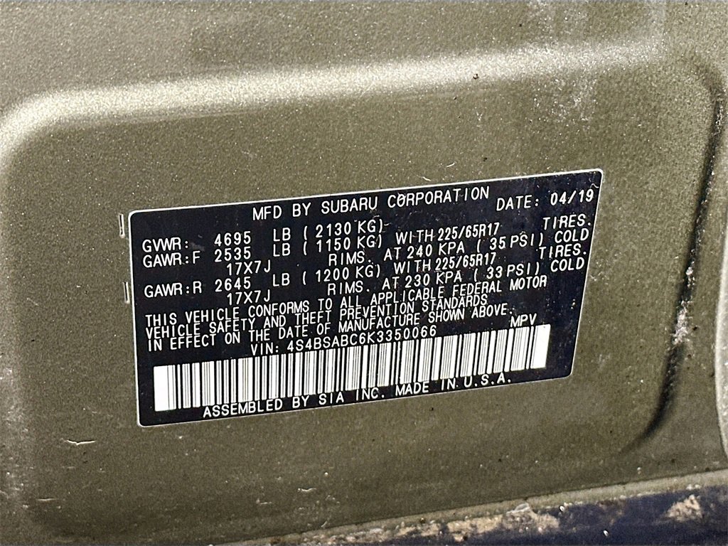 Used 2019 Subaru Outback 2.5i image 31