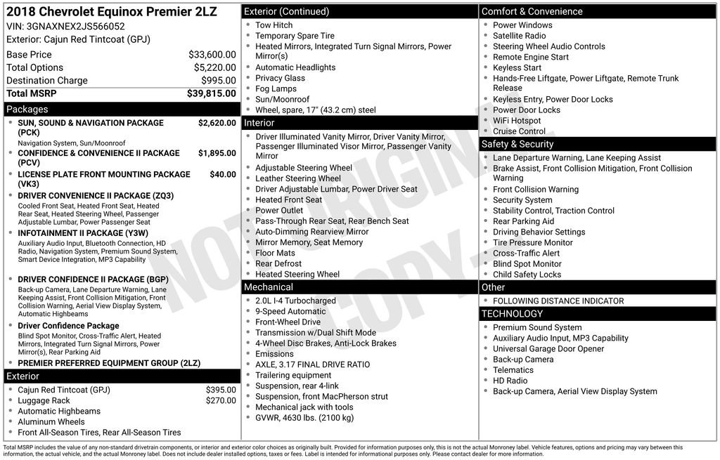 Certified 2018 Chevrolet Equinox Premier FWD image 2