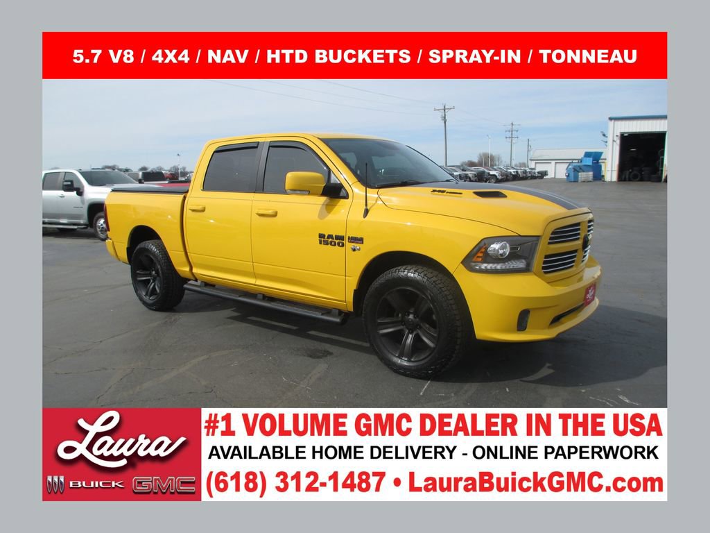 Used 2016 RAM 1500 Sport w/ Stinger Yellow Sport Package image 1