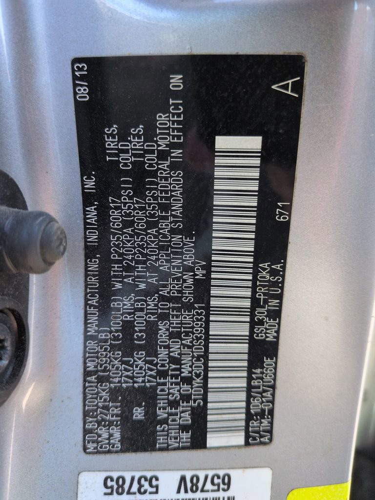 Used 2013 Toyota Sienna XLE image 29