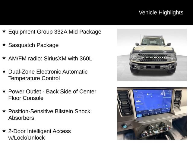 Used 2025 Ford Bronco Badlands w/ Sasquatch Package AWD/4WD image 16