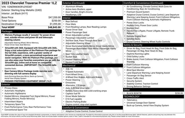 Used 2023 Chevrolet Traverse Premier FWD image 5