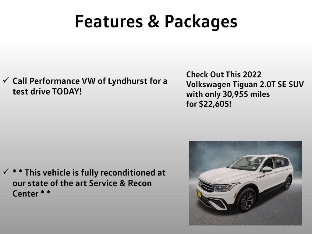 Used 2022 Volkswagen Tiguan SE w/ Panoramic Sunroof Package image 4