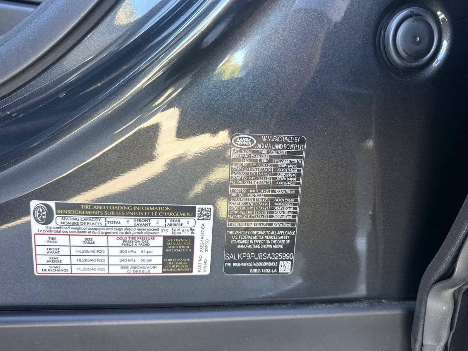 Certified 2025 Land Rover Range Rover SE AWD/4WD image 5