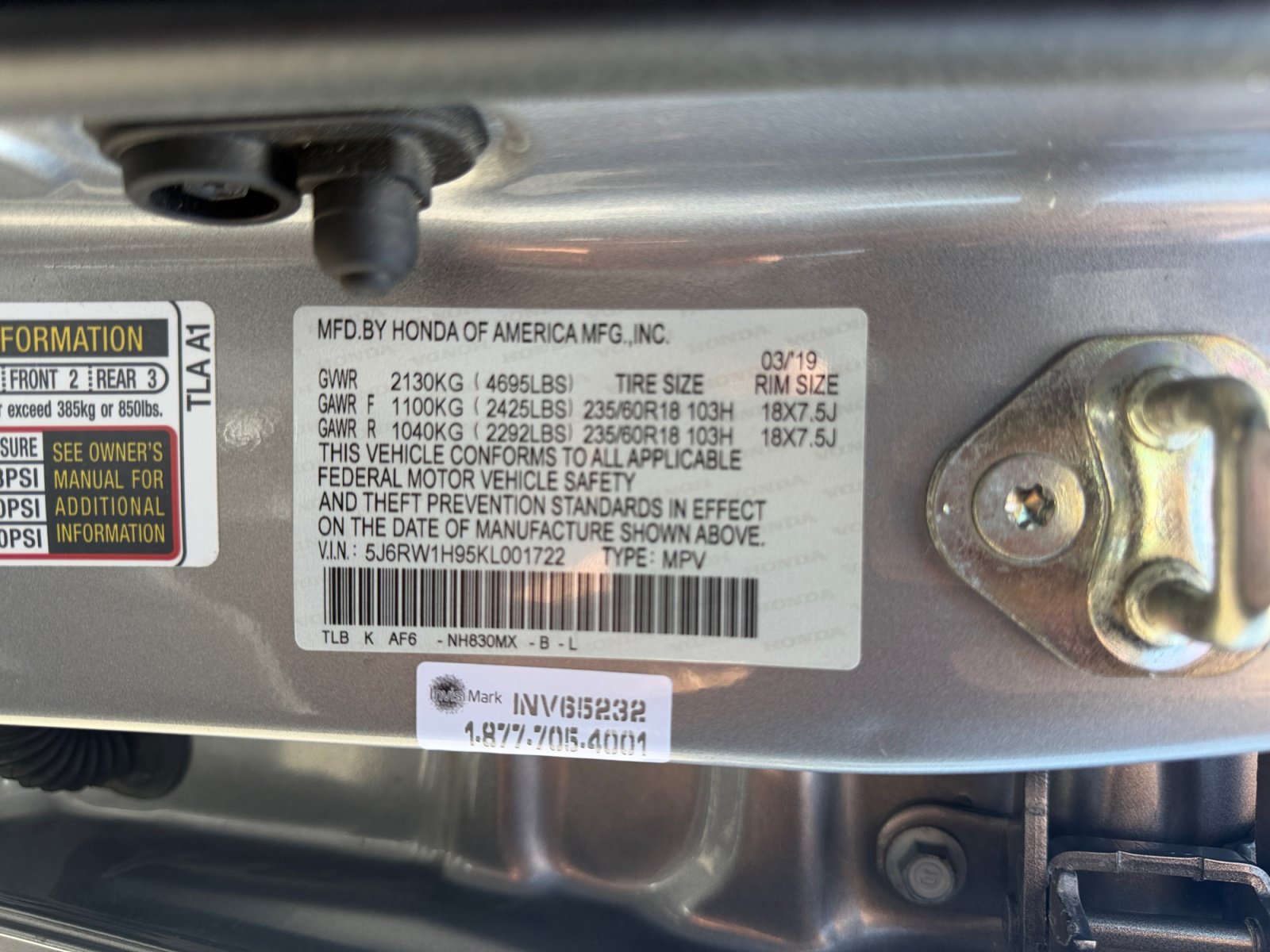 Used 2019 Honda CR-V Touring image 29