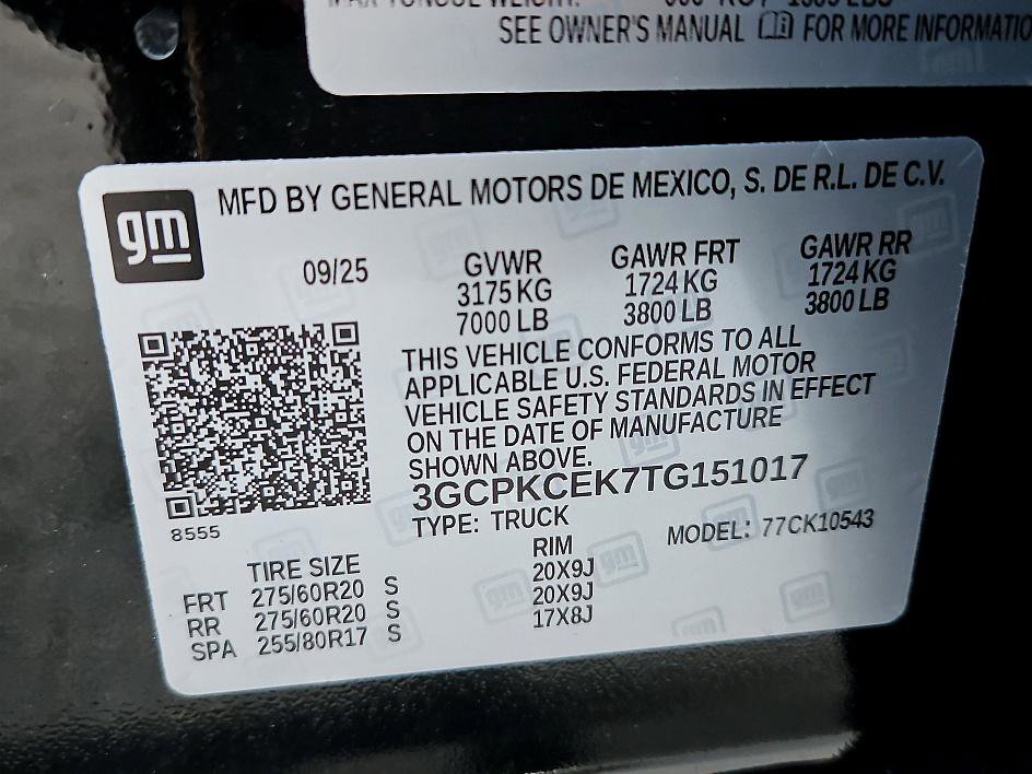 New 2026 Chevrolet Silverado 1500 Custom Trail Boss w/ Turbomax Blackout Package image 21