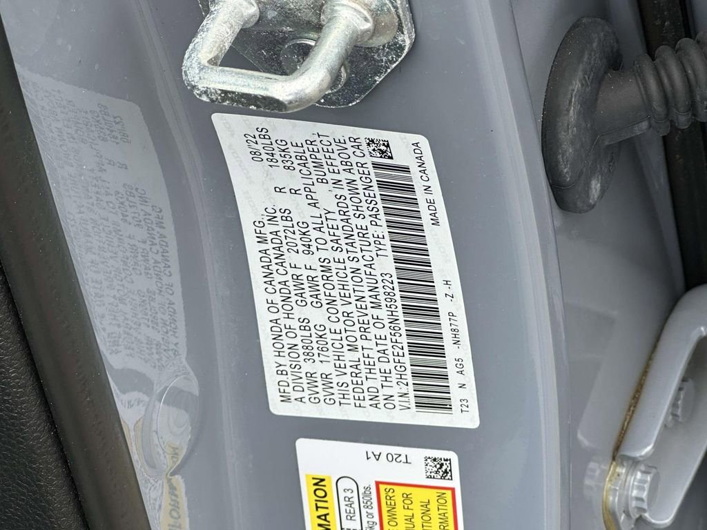 Certified 2022 Honda Civic Sport image 15