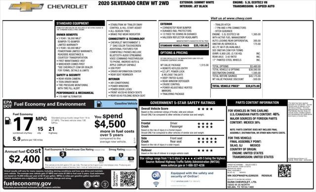 Used 2020 Chevrolet Silverado 1500 W/T w/ WT Value Package image 6