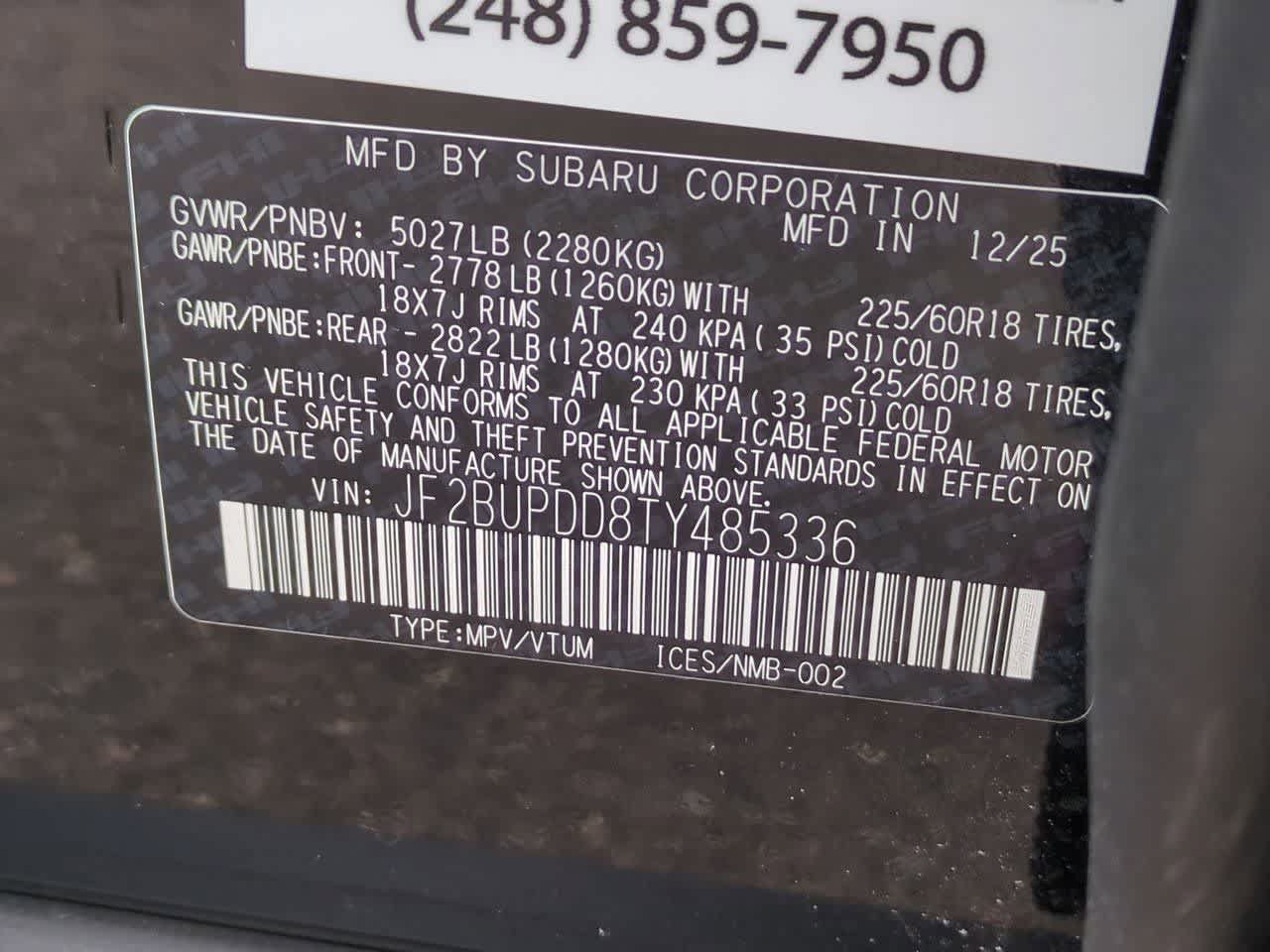 New 2026 Subaru Outback Limited AWD/4WD image 36