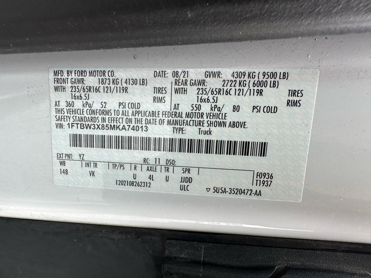 Used 2021 Ford Transit 350 148 High Roof Extended RWD image 18