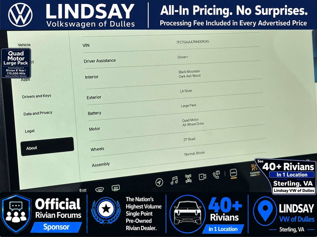 Used 2022 Rivian R1T Adventure AWD/4WD image 27