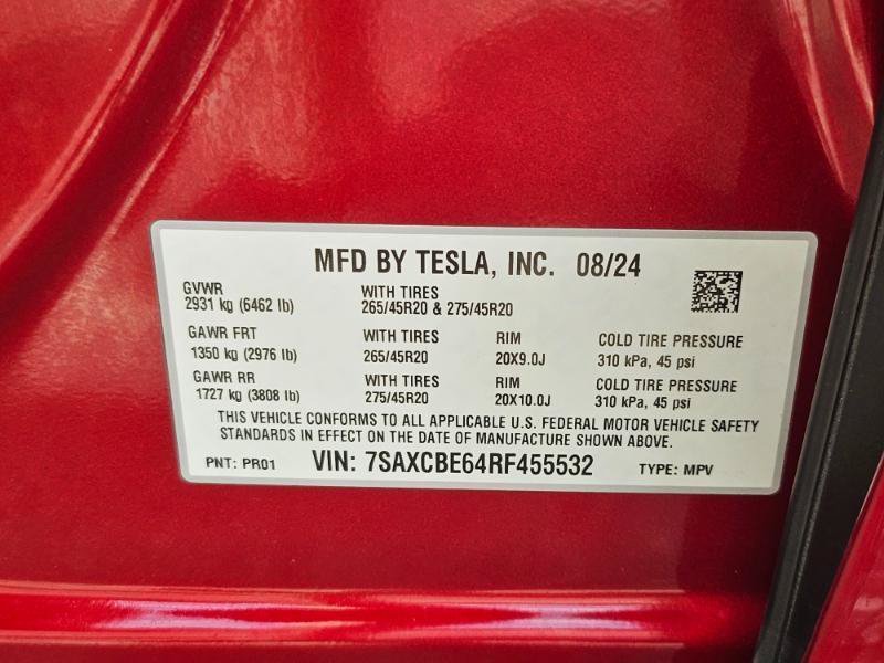 Used 2024 Tesla Model X Plaid AWD/4WD image 38