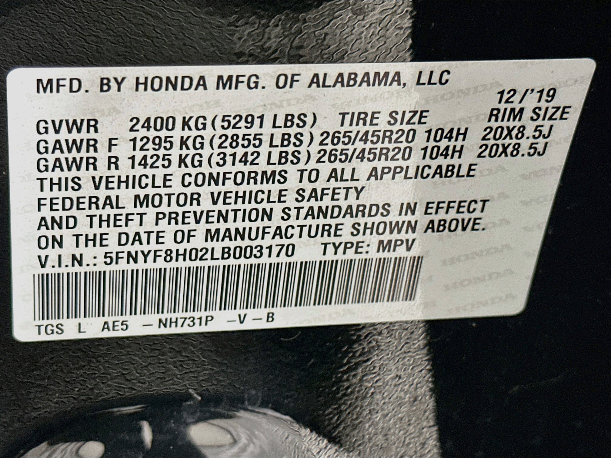 Used 2020 Honda Passport Elite image 12