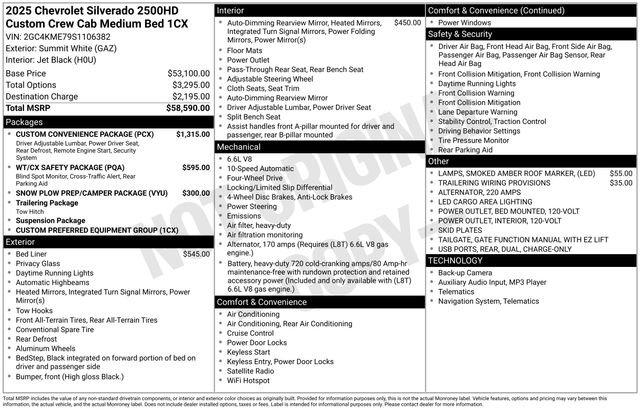 Used 2025 Chevrolet Silverado 2500 Custom w/ Custom Convenience Package image 20