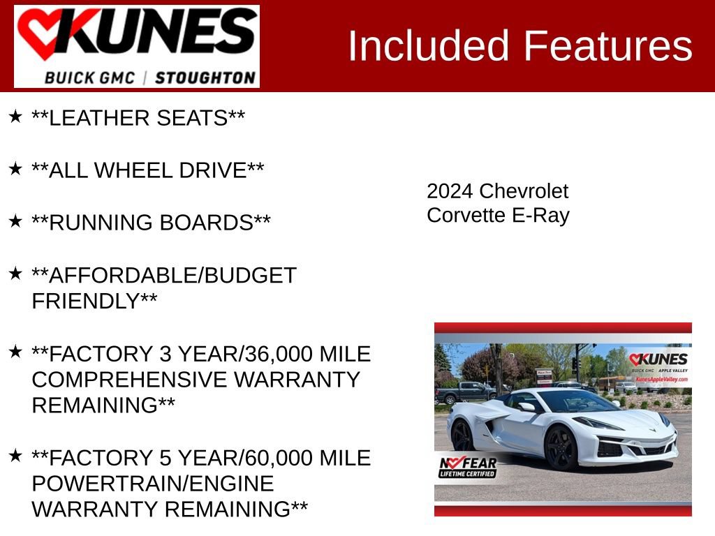 Used 2024 Chevrolet Corvette E-Ray AWD/4WD image 3