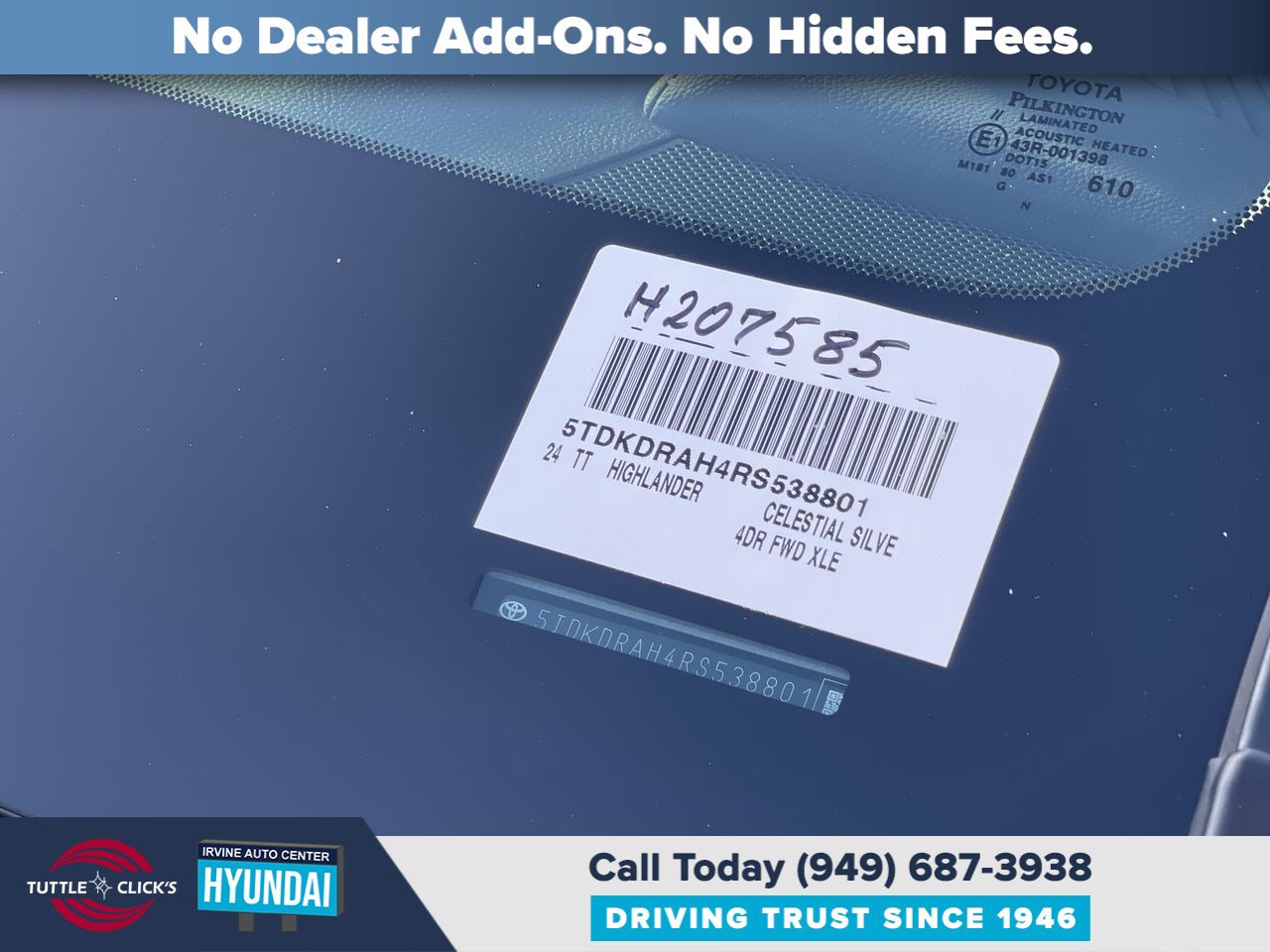 Used 2024 Toyota Highlander XLE FWD image 36