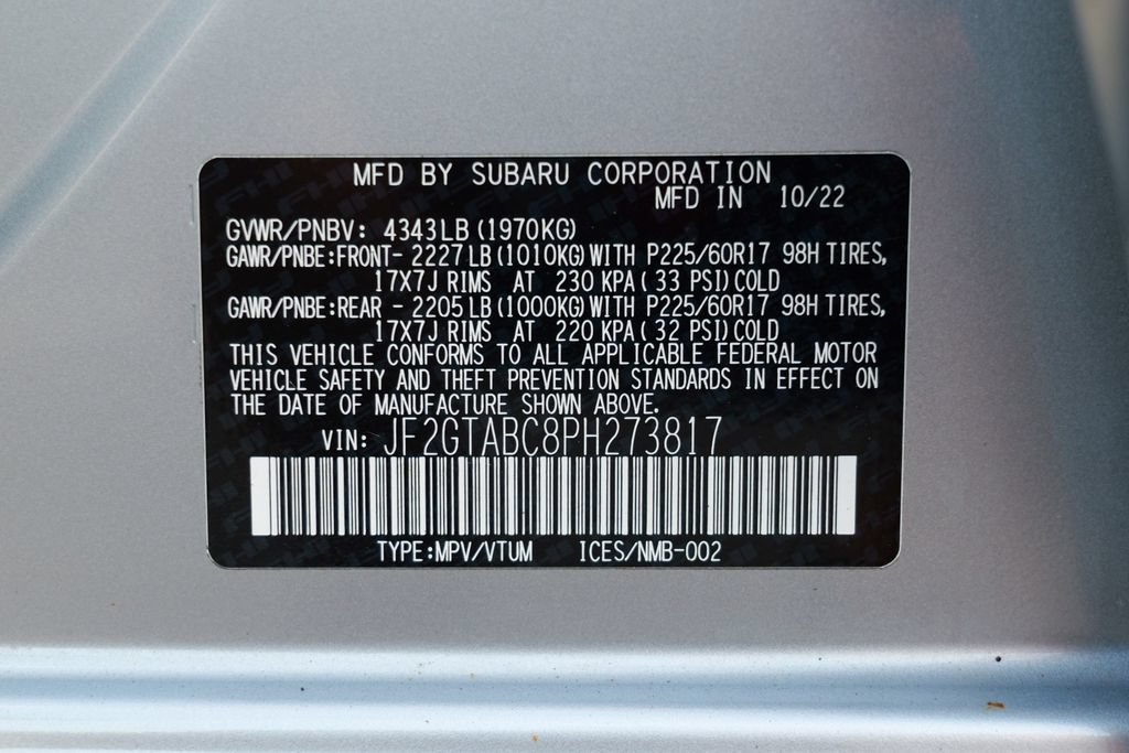 Used 2023 Subaru Crosstrek 2.0i AWD/4WD image 55