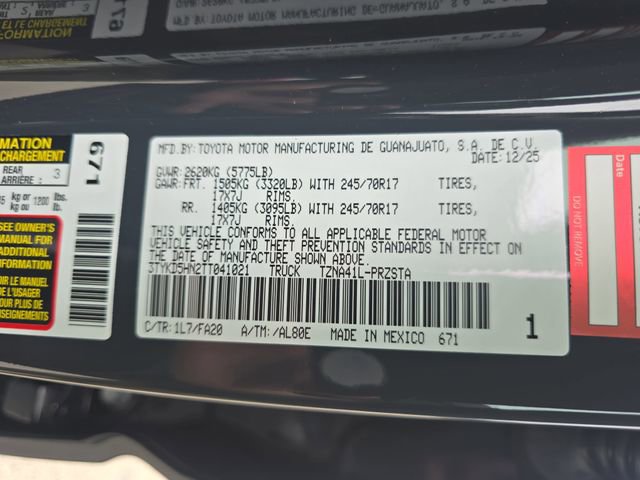 New 2026 Toyota Tacoma SR image 34