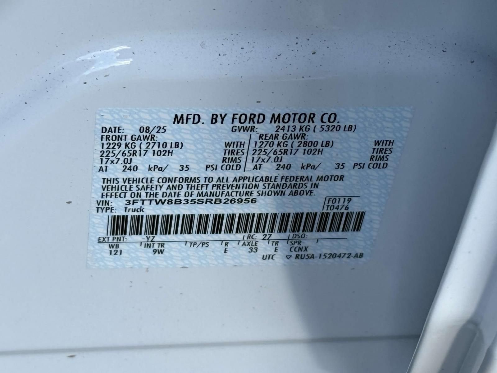 New 2025 Ford Maverick XL w/ Equipment Group 101A AWD/4WD image 20