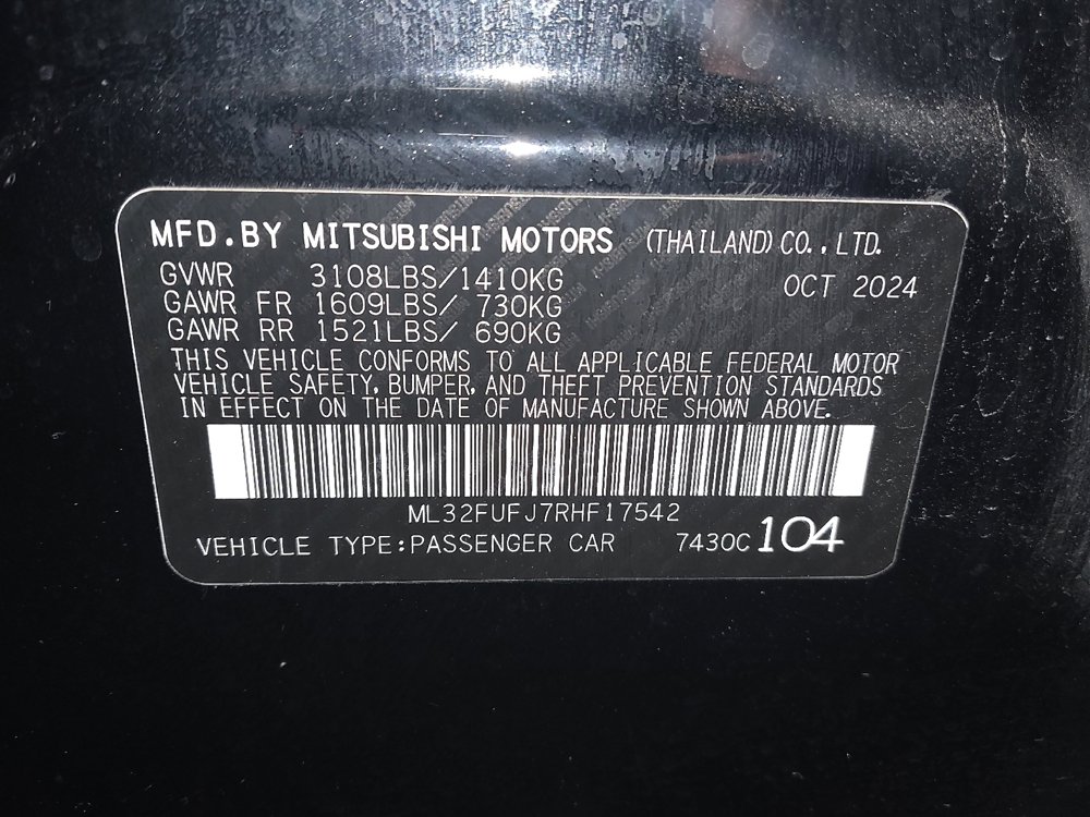Used 2024 Mitsubishi Mirage G4 LE image 33