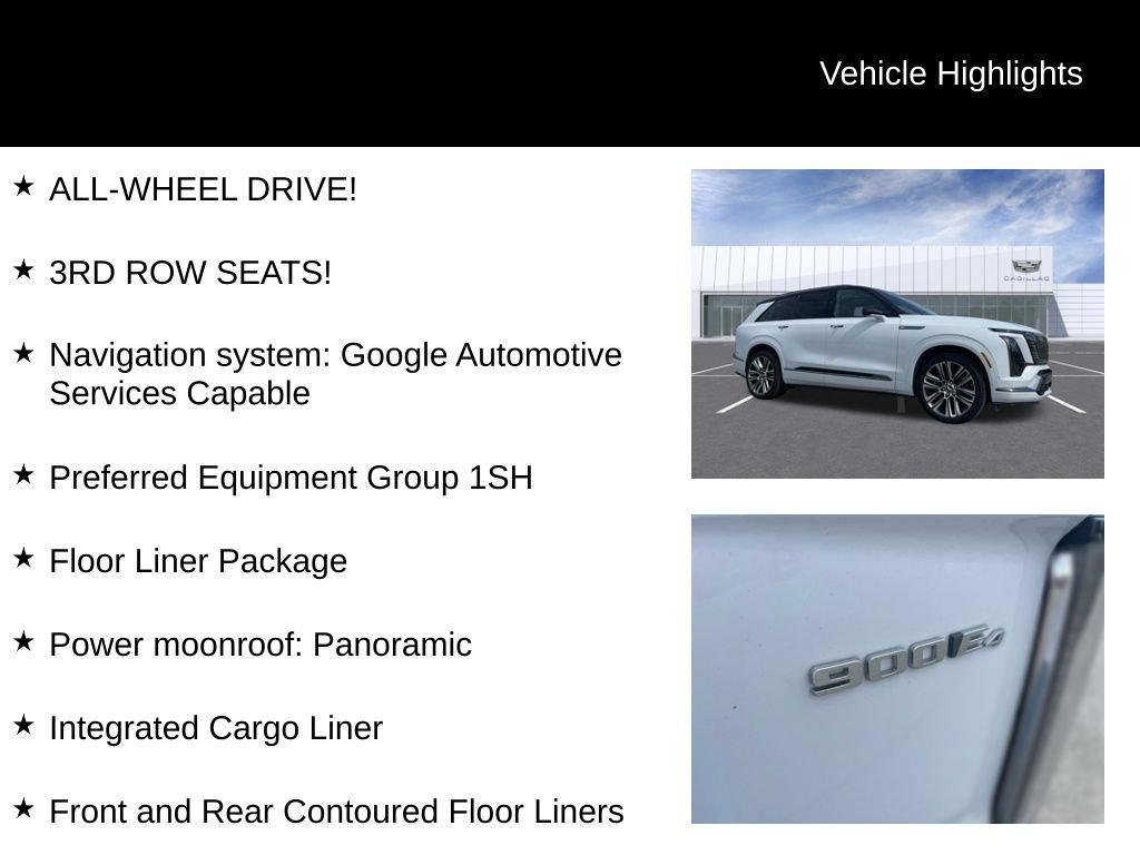 Certified 2026 Cadillac Vistiq Sport w/ LPO, Floor Liner Package AWD/4WD image 10