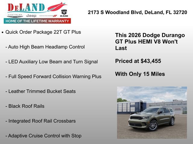 New 2026 Dodge Durango GT image 19