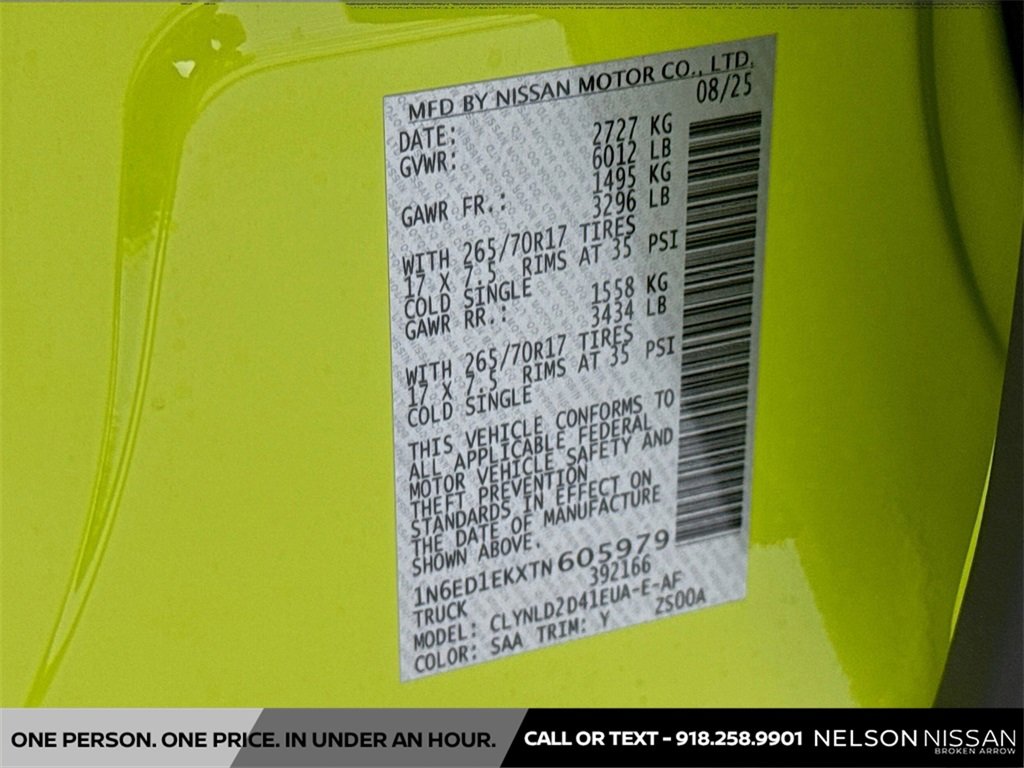 New 2026 Nissan Frontier PRO-4X w/ Pro Premium Package image 33