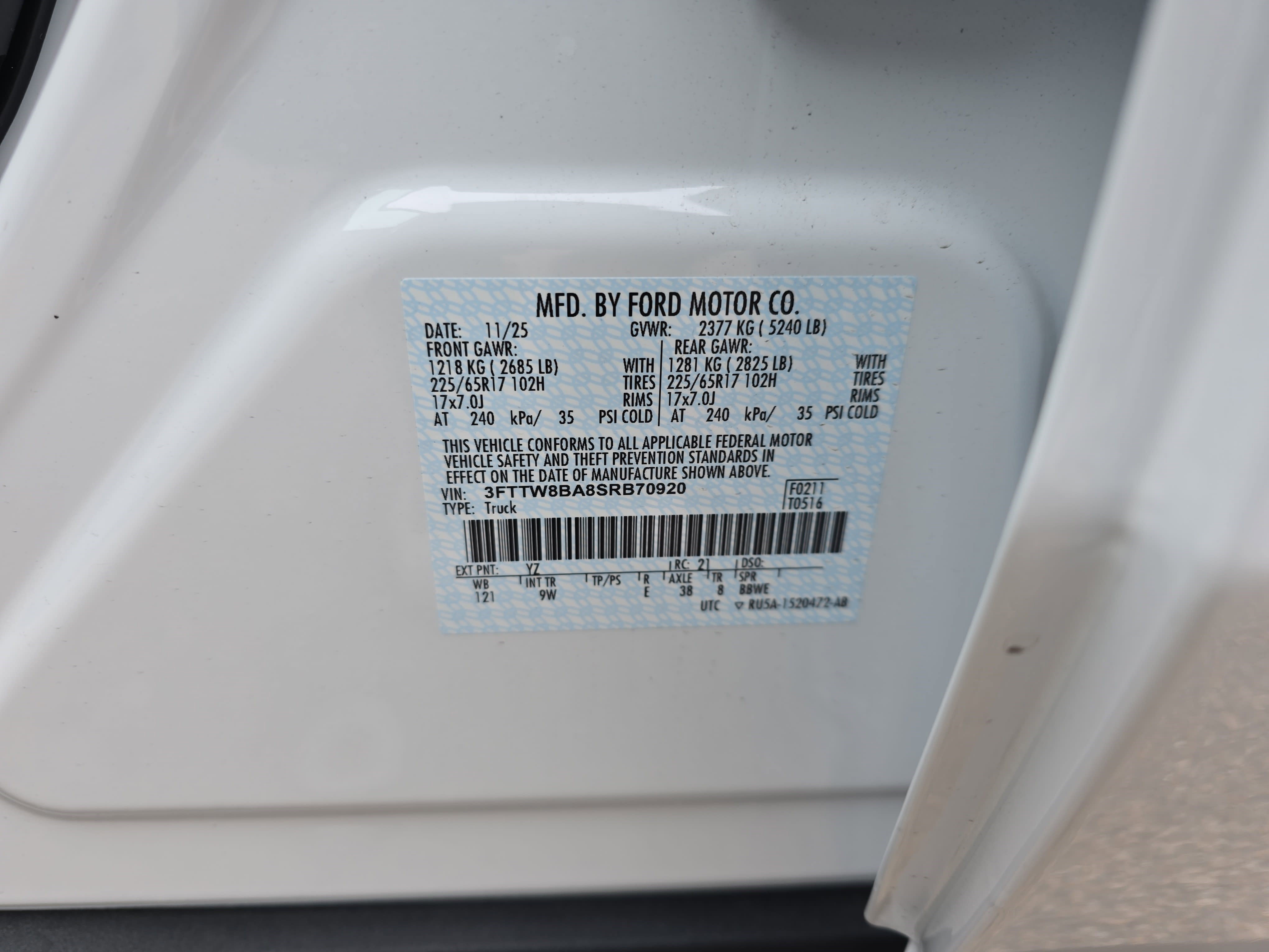 New 2025 Ford Maverick XL w/ Equipment Group 102A image 39