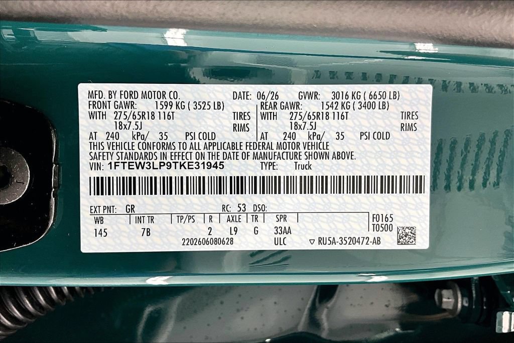New 2026 Ford F150 XLT w/ Equipment Group 302A MID AWD/4WD image 8