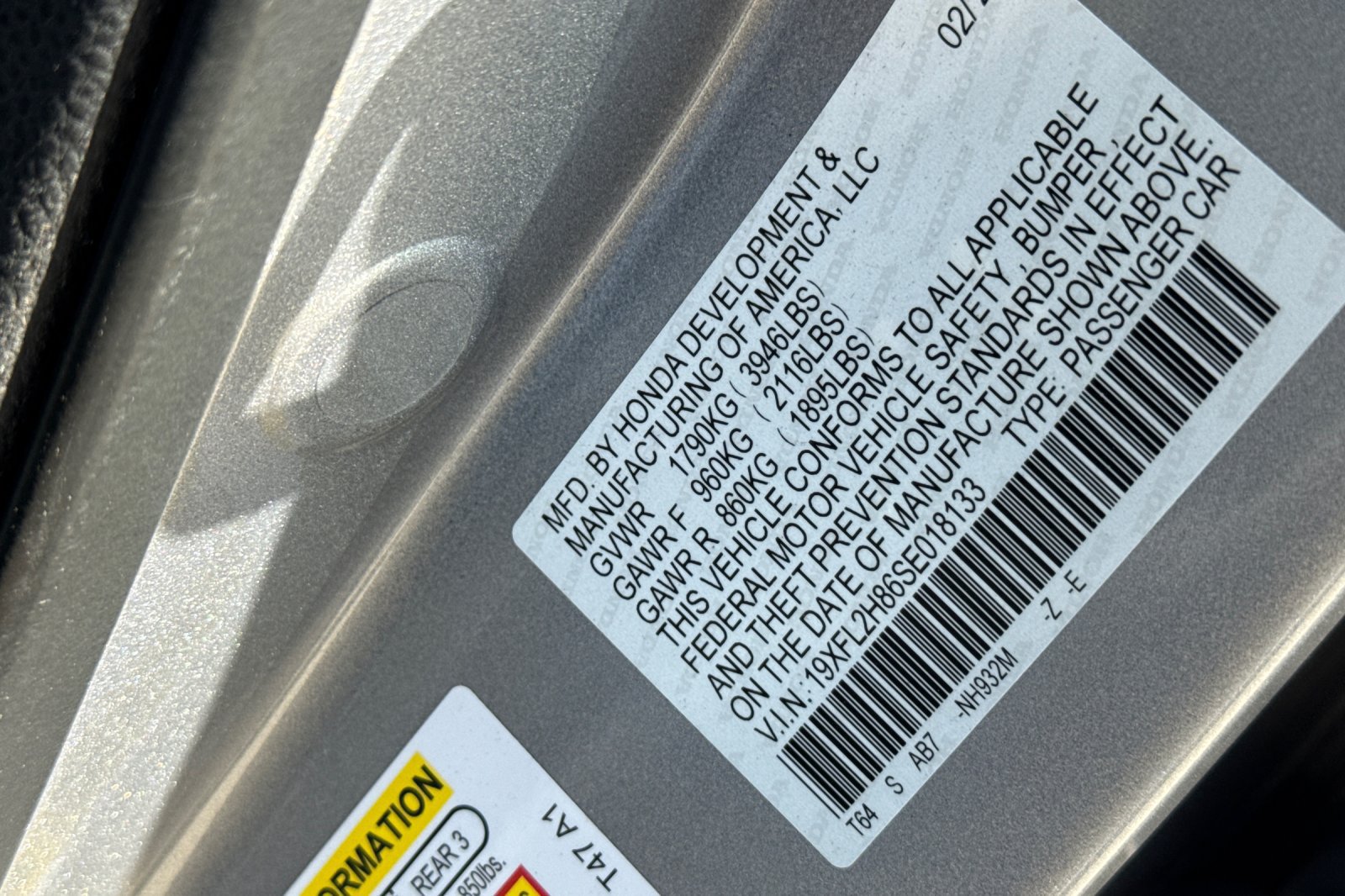 Certified 2025 Honda Civic Sport image 27