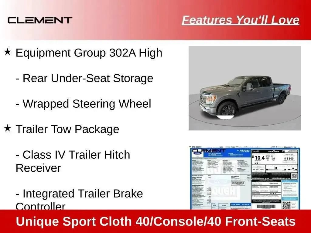 Used 2023 Ford F150 XLT w/ Equipment Group 302A High AWD/4WD image 89