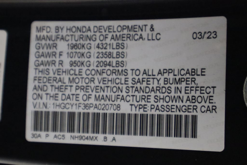 Used 2023 Honda Accord EX image 33