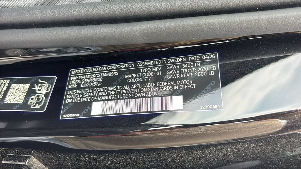 New 2026 Volvo XC60 B5 Plus w/ Protection Package Premier AWD/4WD image 32
