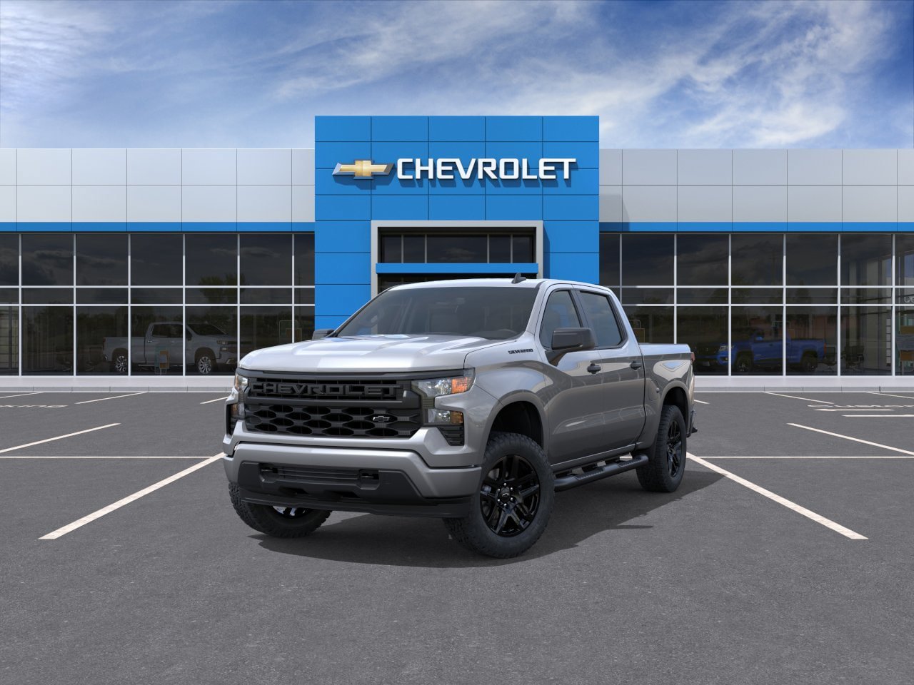 New 2026 Chevrolet Silverado 1500 Custom w/ Turbomax Blackout Package RWD image 32