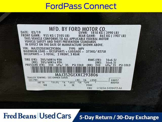 Used 2019 Ford EcoSport SE w/ SE Convenience Package FWD image 38