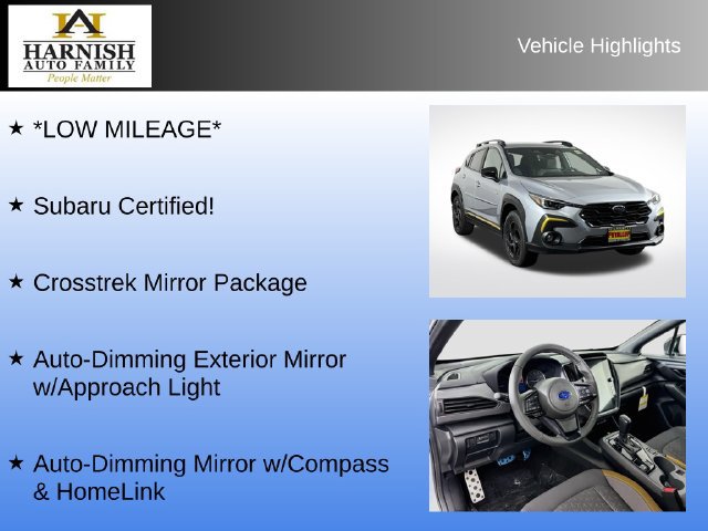 Certified 2025 Subaru Crosstrek 2.5i Sport w/ Crosstrek Mirror Package AWD/4WD image 8