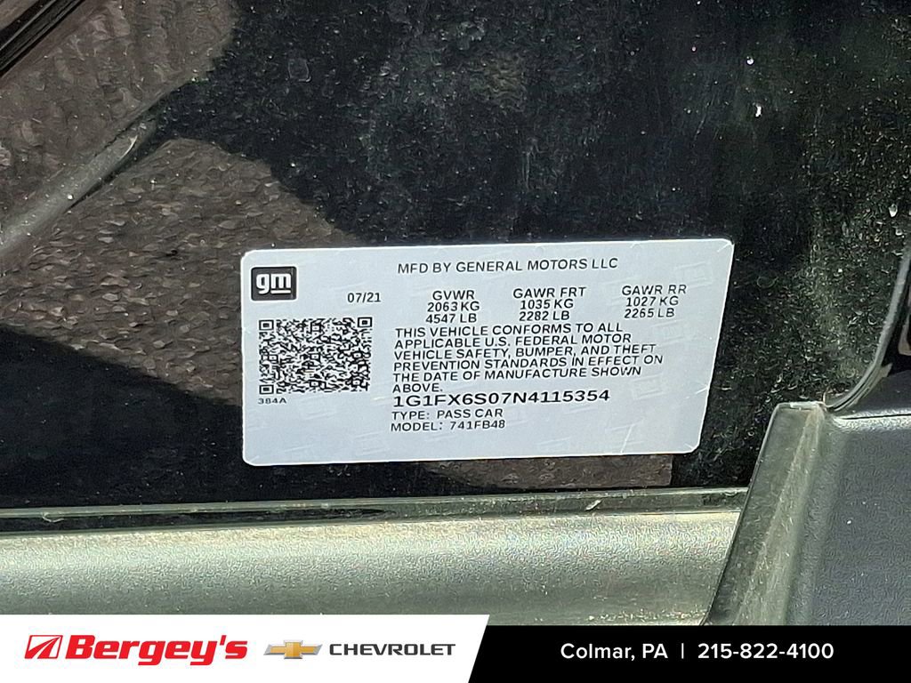 Used 2022 Chevrolet Bolt LT w/ Infotainment Package image 27
